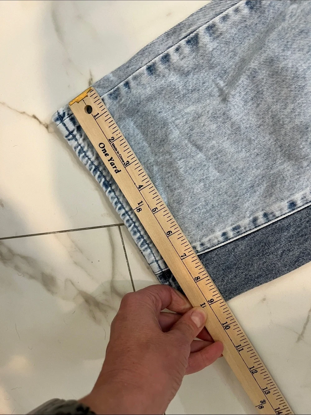 Gap Two-Tone Patchwork Flared Jeans - Blue